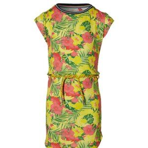 NWT Quapi flowers print dress with belt size 6